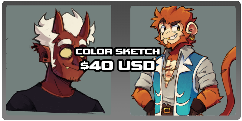 Color sketch: $40 USD